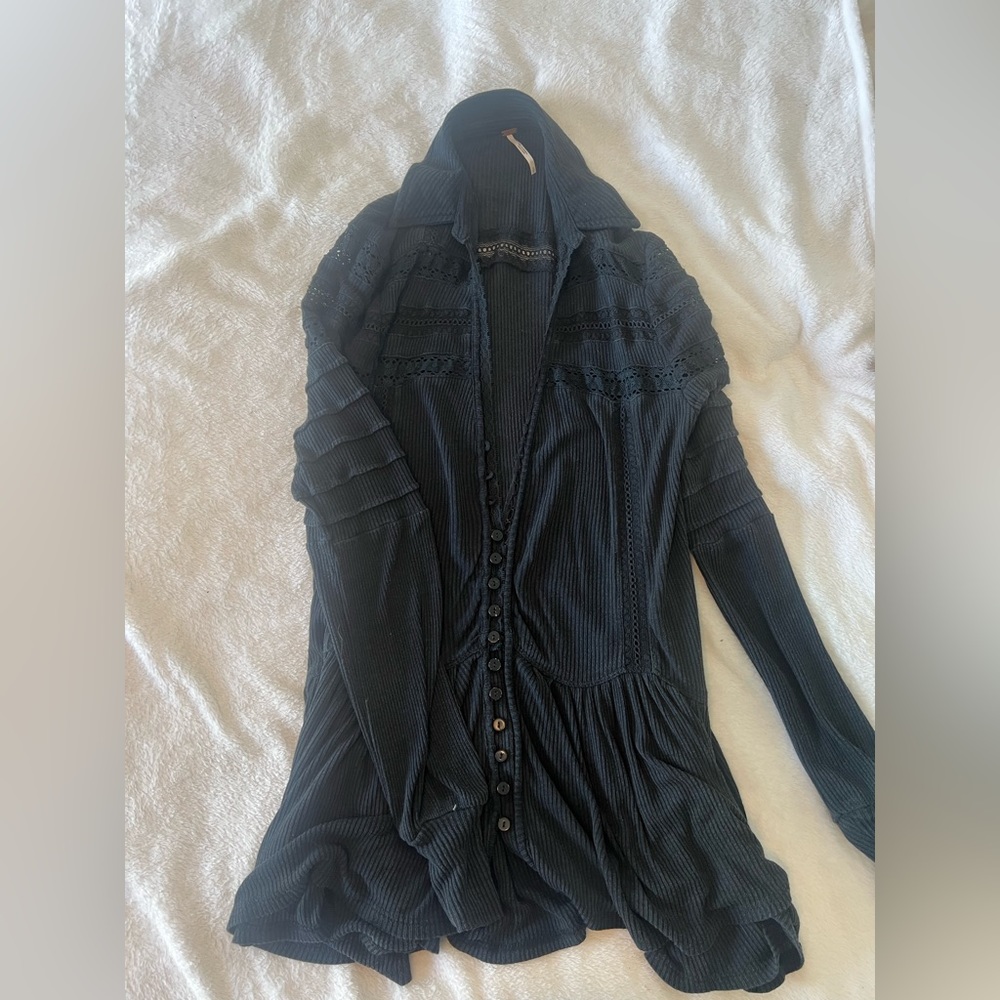 Free people, size small, long sleeve shirt, long length